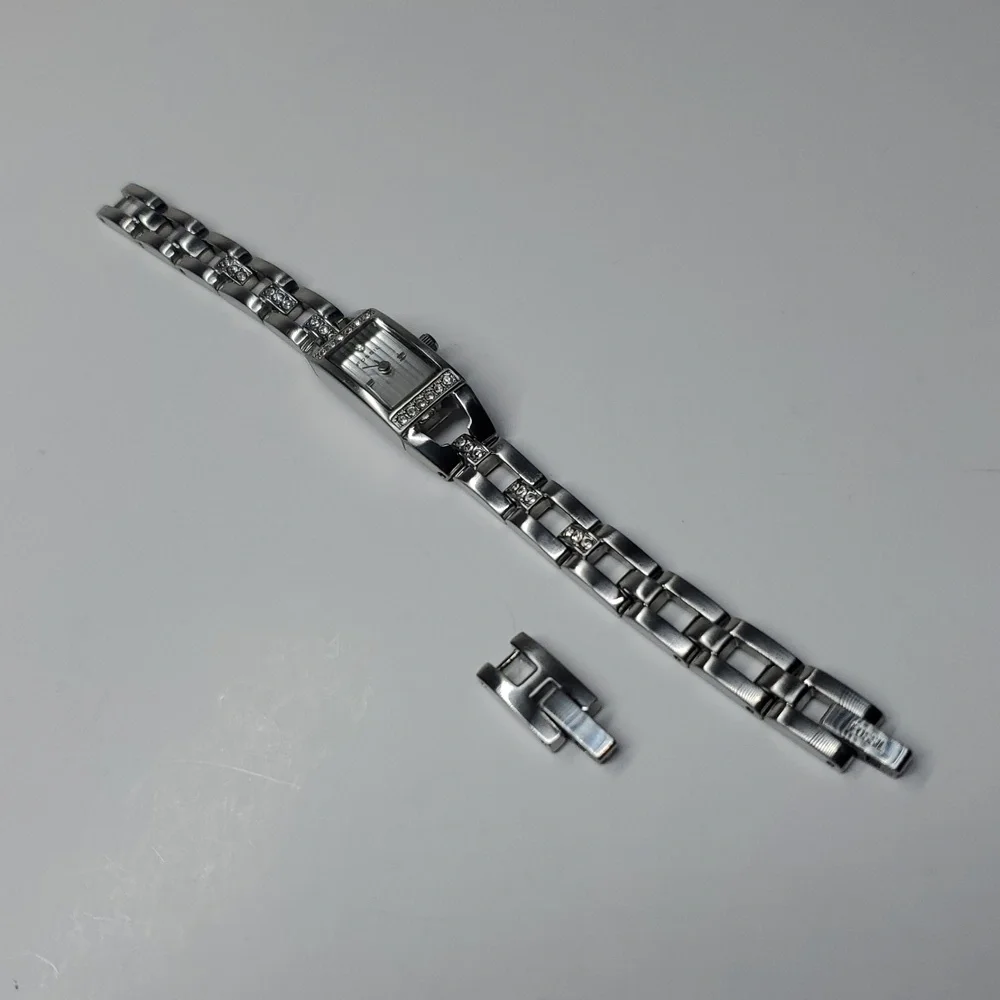 Vintage Fossil F² Watch ES1510 Silver Stainless Steel Watch